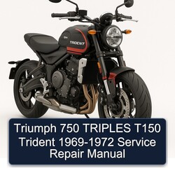 1969-1972 Triumph Trident 750 Triples T150 Service Repair Workshop Manual PDF