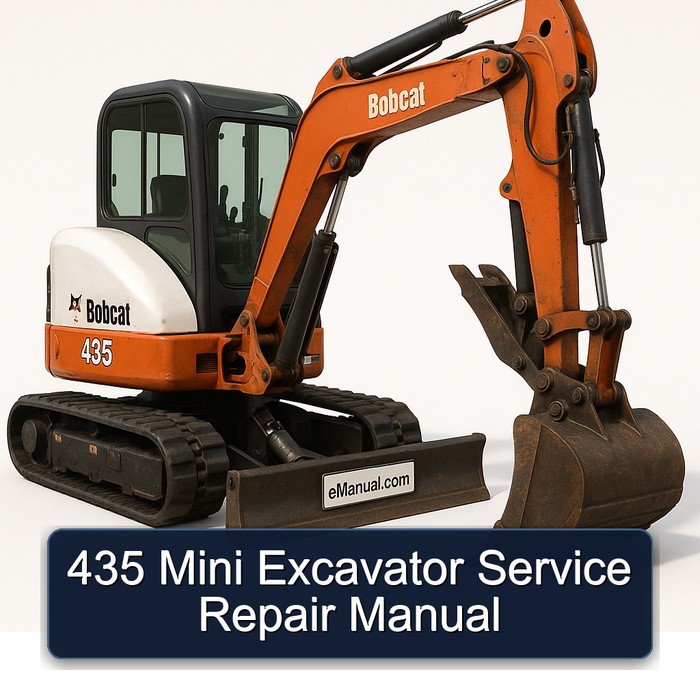 435 Mini Excavator Service Repair Workshop Manual PDF