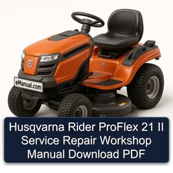 Husqvarna Rider Proflex 21 II Service Repair Workshop Manual PDF