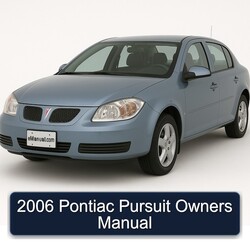 2006 Pontiac Pursuit Owners Owner's Manual PDF