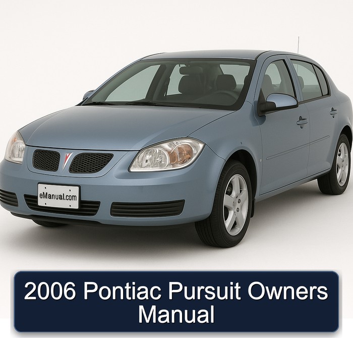 2006 Pontiac Pursuit Owners Owner's Manual PDF