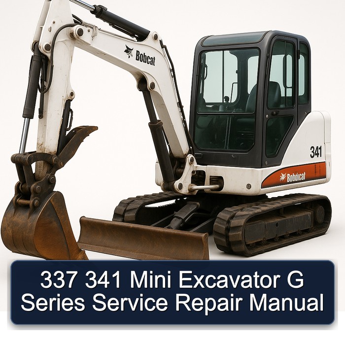 337 341 Mini Excavator G Series Service Repair Workshop Manual PDF