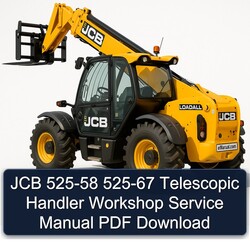 JCB 525-58 525-67 Telescopic Handler Service Repair Workshop Manual PDF
