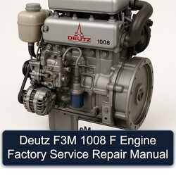Deutz 1008 F3M F Engine Service Repair Workshop Manual PDF