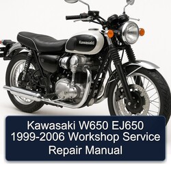 1999-2006 Kawasaki W Series W650 EJ650 Service Repair Workshop Manual PDF