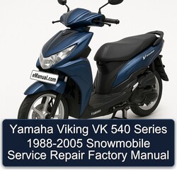 1988-2005 Yamaha Viking VK 540 Series - Snowmobile Service Repair Workshop Manual PDF