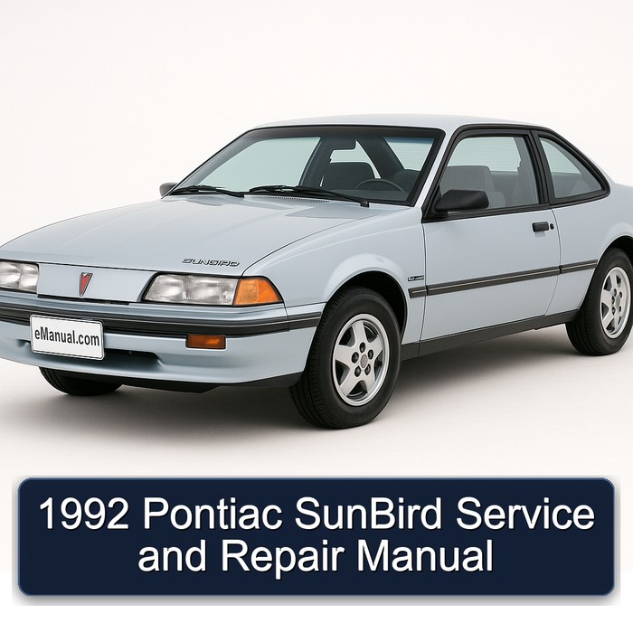 1992 Pontiac Sunbird Service Repair Workshop Manual PDF