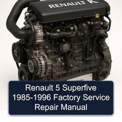 1985-1996 Renault K Series 5 Superfive Service Repair Workshop Manual PDF