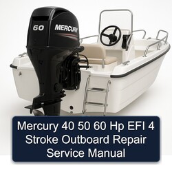 Mercury 40 50 60 Hp EFI 4 Stroke Outboard Service Repair Workshop Manual PDF