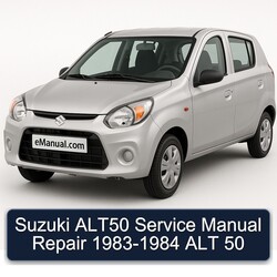 1983-1984 Suzuki ALT Models ALT50 - 50 Service Repair Workshop Manual PDF