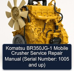 Komatsu 102 Br350jg-1 Mobile Crusher (serial Number: 1005 Up) Service Repair Workshop Manual PDF