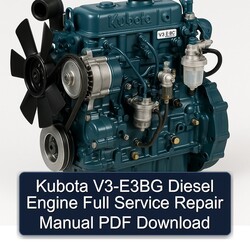 Kubota V3-E3BG Diesel Engine Service Repair Workshop Manual PDF