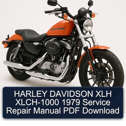 1979 Harley Davidson Model 125 XLH XLCH-1000 Service Repair Workshop Manual PDF