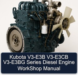 Kubota V3-E3B V3-E3CB V3-E3BG Series Diesel Engine Service Repair Workshop Manual PDF