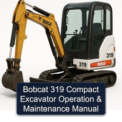 Bobcat 319 Compact Excavator Operation Service Repair Workshop Manual PDF