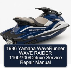 1996 Yamaha Waverunner Wave Raider 1100/700/deluxe Service Repair Workshop Manual PDF
