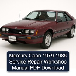 1979-1986 Mercury Capri Service Repair Workshop Manual PDF