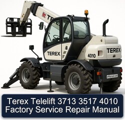 Terex Telelift 3713 3517 4010 Service Repair Workshop Manual PDF