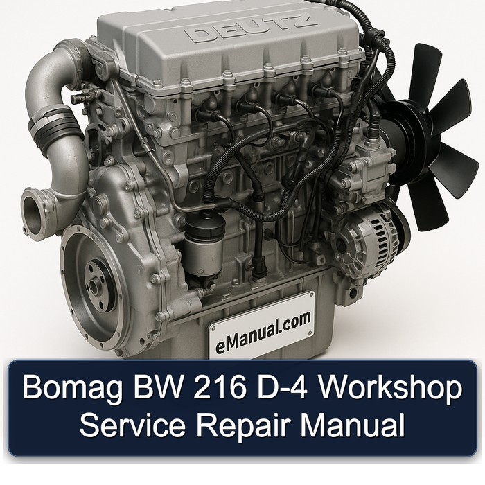 Deutz 2012 Bomag BW 216 D-4 Service Repair Workshop Manual PDF