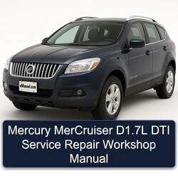 Mercury Mercruiser D1.7l DTI Service Repair Workshop Manual PDF