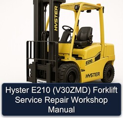 Hyster E210 (V30ZMD) Forklift Service Repair Workshop Manual PDF