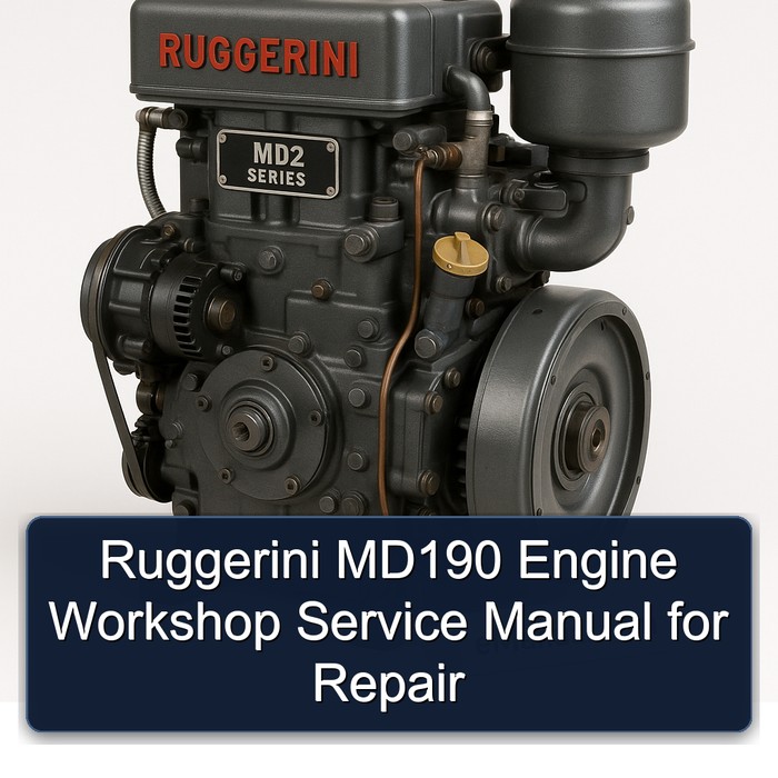 Ruggerini MD2 Series MD190 Engine Service Repair Workshop Manual PDF