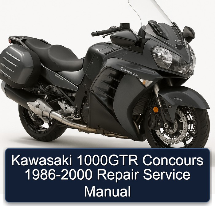 1986-2000 Kawasaki Concours Models 1000GTR Service Repair Workshop Manual PDF
