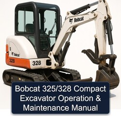 Bobcat 325/328 Compact Excavator Operation Service Repair Workshop Manual PDF