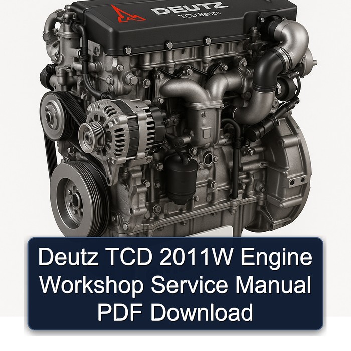 Deutz TCD Series 2011W Engine Service Repair Workshop Manual PDF