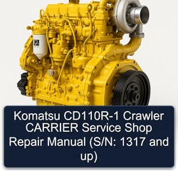Komatsu 108 2 Cd110r-1 Crawler Carrier Shop (s/n: 1317 Up) Service Repair Workshop Manual PDF
