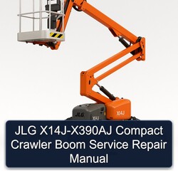 JLG X14j-x390aj Compact Crawler Boom Service Repair Workshop Manual PDF