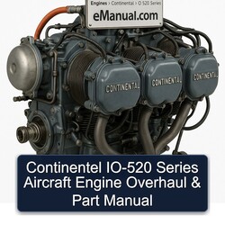 Continental O 520 Series Continentel IO-520 Aircraft Engine Part Parts Catalog PDF