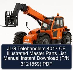 JLG Telehandlers 4017 CE Illustrated Master (p/n 3121859) Parts Catalog PDF