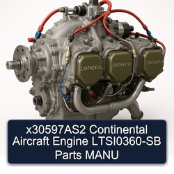 Continental IO 360 Series X30597as2 Aircraft Engine Ltsi0360-sb Parts Manu Service Repair Workshop Manual PDF
