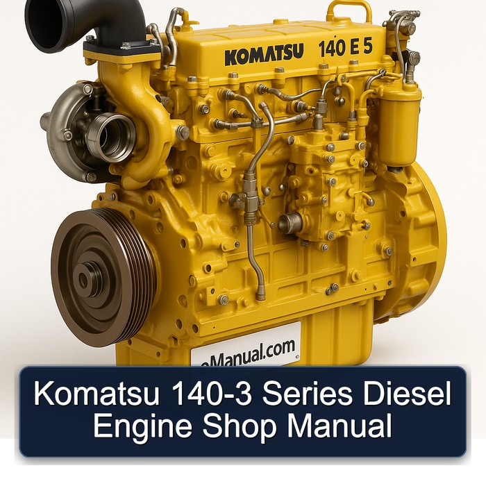 Komatsu 140 E 5 140-3 Series Diesel Engine Shop Service Repair Workshop Manual PDF