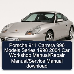 1998-2004 Porsche 911 Carrera 996 Models Series Service Repair Workshop Manual PDF
