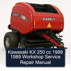 1988-1989 Kawasaki KX Series 250 Cc Service Repair Workshop Manual PDF