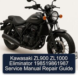 Kawasaki Eliminator ZL900 ZL1000 198519861987 Service Repair Workshop Manual PDF