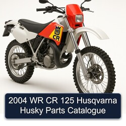 2004 Husqvarna CR Models WR 125 Husky Parts Catalog PDF