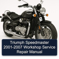 2001-2007 Triumph Speedmaster Service Repair Workshop Manual PDF