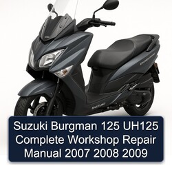 2007-2009 Suzuki Burgman Series 125 UH125 Service Repair Workshop Manual PDF