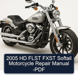 2005 Harley Davidson Softail HD Flst Fxst Motorcycle Service Repair Workshop Manual PDF