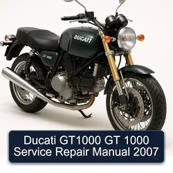 2007 Ducati 1000 GT1000 GT Service Repair Workshop Manual PDF