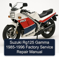 1985-1996 Suzuki RG Series RG125 Gamma Service Repair Workshop Manual PDF