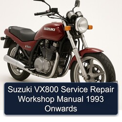 1993 Suzuki VX800 Onwards Service Repair Workshop Manual PDF