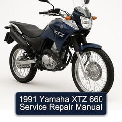 1991 Yamaha XTZ Models 660 Service Repair Workshop Manual PDF