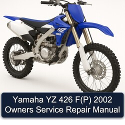 2002 Yamaha YZ Models 426 F(p) Owners Service Repair Workshop Manual PDF