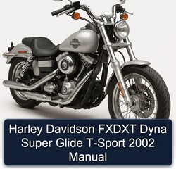 2002 Harley Davidson Super Glide Fxdxt Dyna T-SPORT Service Repair Workshop Manual PDF