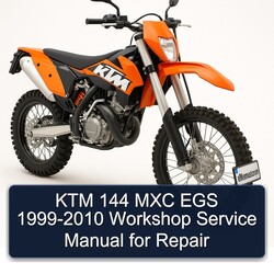 1999-2010 KTM 144 MXC EGS Service Repair Workshop Manual PDF