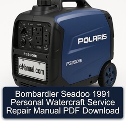 1991 Bombardier Seadoo Personal Watercraft Service Repair Workshop Manual PDF
